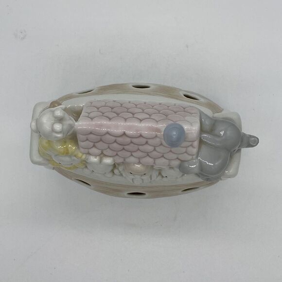 Vintage Enesco 1989 Noah’s Ark “Talk To The Animals” Ceramic Music Box - Picture 6 of 10